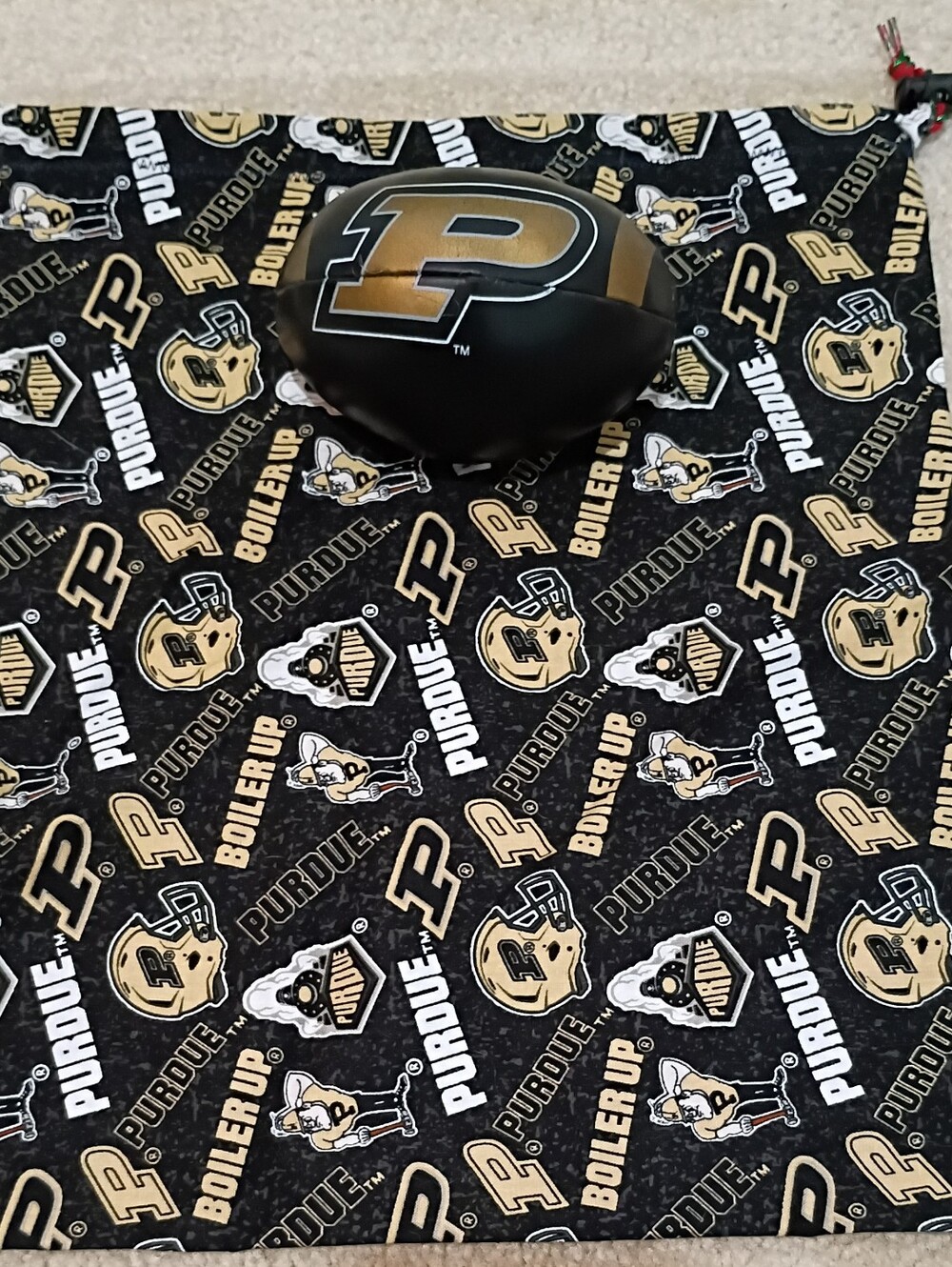 Purdue Boilermakers Black & Gold Toss Football And Bag